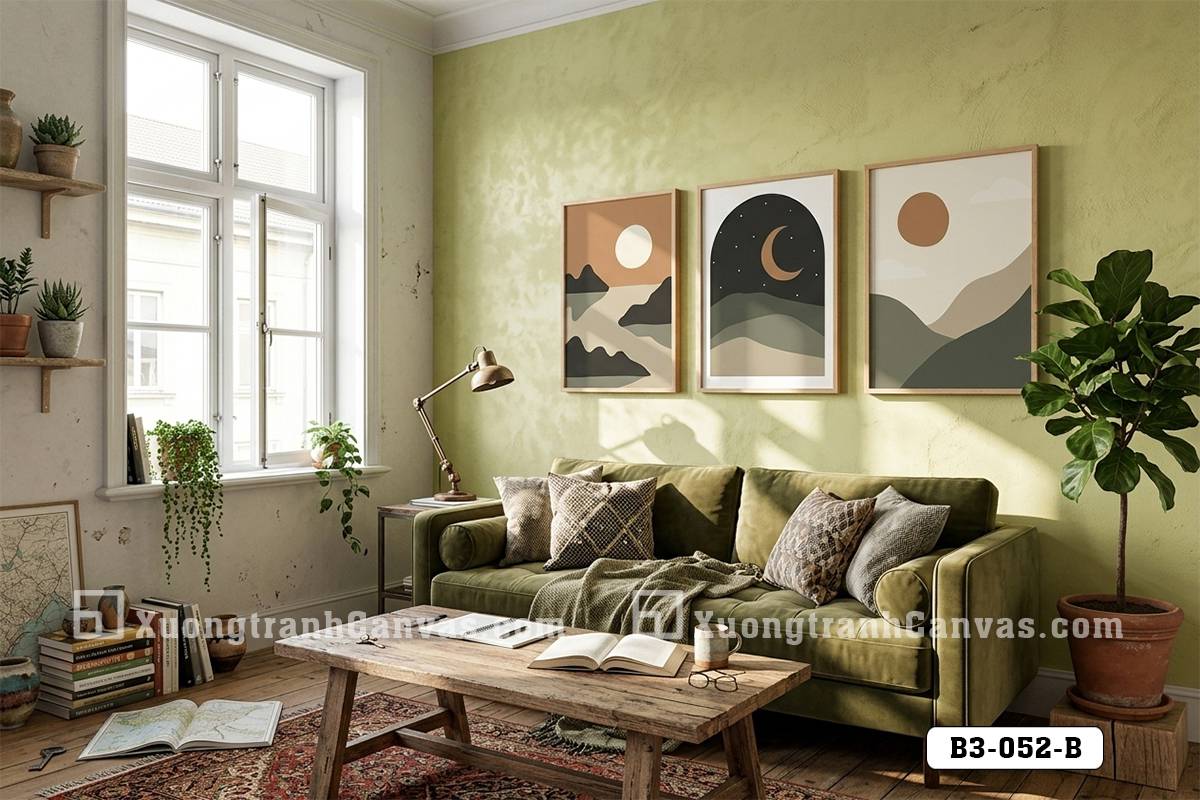B3 052 B Tranh Canvas Nghệ Thuật Nhật Nguyệt Trừu Tượng Tông Màu Đất Tĩnh Lặng m7 B3 052 B Tranh Canvas Nghệ Thuật Nhật Nguyệt Trừu Tượng Tông Màu Đất Tĩnh Lặng m7