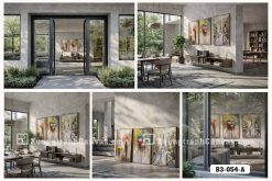 B3 054 A Tranh Canvas Nghệ Thuật Paris Dưới Mưa Sắc Màu Ấn Tượng Sang Trọng m3