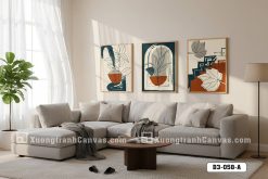B3 058 A Tranh Canvas Trừu Tượng Thực Vật Đương Đại Bản Giao Hưởng Màu Sắc m7