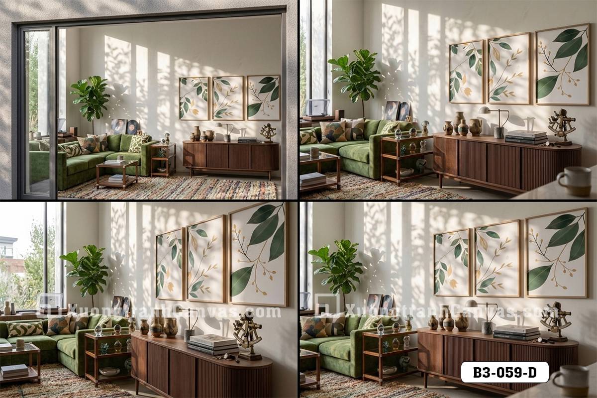 Tranh Canvas Thực Vật Đương Đại-Tuyệt Tác Đối Thoại Sắc Màu