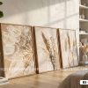 Bộ Tranh Canvas Thực Vật Màu Be-Tuyệt Tác Tối Giản Cho Phòng Ngủ Mã-B3-065-D B3 065 D Bộ Tranh Canvas Thực Vật Màu Be Tuyệt Tác Tối Giản Cho Phòng Ngủ m1