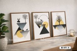 B3 071 A Tranh Canvas Hình Học Hiện Đại Điểm Nhấn Nghệ Thuật Độc Đáo m1