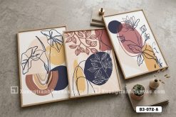 B3 072 A Tranh Canvas Đường Nét Hình Học Điểm Chạm Nghệ Thuật Đương Đại m5