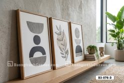 Tranh Canvas Trừu Tượng Zen Japandi Tông Đen Trắng Tối Giản Mã-B3-076-D B3 076 D Tranh Canvas Trừu Tượng Zen Japandi Tông Đen Trắng Tối Giản m4