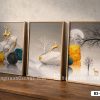 Tranh Canvas Tuần Lộc Vàng Sang Trọng Tông Xám Hiện Đại Luxury Mã-B3-077-A B3 077 A Tranh Canvas Tuần Lộc Vàng Sang Trọng Tông Xám Hiện Đại Luxury m1