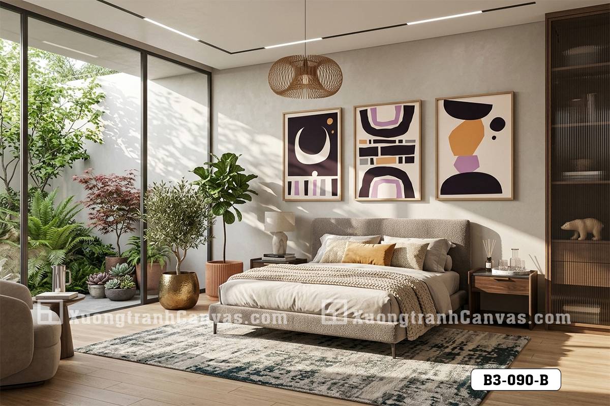 B3 090 B Bộ Tranh Canvas Trừu Tượng Tông Màu Đất Nghệ Thuật Đương Đại Độc Bản m7 B3 090 B Bộ Tranh Canvas Trừu Tượng Tông Màu Đất Nghệ Thuật Đương Đại Độc Bản m7