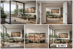 Tranh Canvas Bộ Ba Đồi Núi Lớp Gỗ Trừu Tượng Tông Nâu Ấm Phong Cách Organic Modern Mã-B3-090-D B3 090 D Tranh Canvas Bộ Ba Đồi Núi Lớp Gỗ Trừu Tượng Tông Nâu Ấm Phong Cách Organic Modern m3