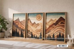 Tranh Canvas Bộ Ba Đồi Núi Lớp Gỗ Trừu Tượng Tông Nâu Ấm Phong Cách Organic Modern Mã-B3-090-D B3 090 D Tranh Canvas Bộ Ba Đồi Núi Lớp Gỗ Trừu Tượng Tông Nâu Ấm Phong Cách Organic Modern m4