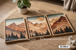 Tranh Canvas Bộ Ba Đồi Núi Lớp Gỗ Trừu Tượng Tông Nâu Ấm Phong Cách Organic Modern Mã-B3-090-D B3 090 D Tranh Canvas Bộ Ba Đồi Núi Lớp Gỗ Trừu Tượng Tông Nâu Ấm Phong Cách Organic Modern m5