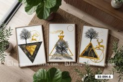 Tranh Canvas Bộ Ba Hươu Vàng Và Hình Khối Trừu Tượng Phong Cách Neo Classic Mã-B3-094-A B3 094 A Tranh Canvas Bộ Ba Hươu Vàng Và Hình Khối Trừu Tượng Phong Cách Neo Classic m5