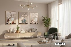Tranh Canvas Hoa Mộc Lan Và Bình Gốm Cổ Điển Tông Be Mã-B3-097-A B3 097 A Tranh Canvas Hoa Mộc Lan Và Bình Gốm Cổ Điển Tông Be m4