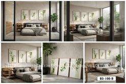 Tranh Canvas Chim Và Hoa Nghệ Thuật Zen Hiện Đại Tông Xanh Lá Mã-B3-100-B B3 100 B Tranh Canvas Chim Và Hoa Nghệ Thuật Zen Hiện Đại Tông Xanh Lá m3