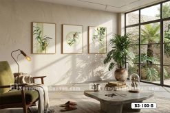 Tranh Canvas Chim Và Hoa Nghệ Thuật Zen Hiện Đại Tông Xanh Lá Mã-B3-100-B B3 100 B Tranh Canvas Chim Và Hoa Nghệ Thuật Zen Hiện Đại Tông Xanh Lá m7
