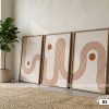 Tranh Canvas Họa Tiết Cầu Vồng Trừu Tượng Tông Cam Đất Boho Mã-B3-105-D B3 105 D Tranh Canvas Họa Tiết Cầu Vồng Trừu Tượng Tông Cam Đất Boho m1