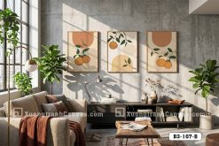 Tranh Canvas Tĩnh Vật Trái Cam Phong Cách Mid-Century Boho Mã-B3-107-B B3 107 B Tranh Canvas Tĩnh Vật Trái Cam Phong Cách Mid Century Boho m7