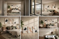Tranh Canvas Nghệ Thuật Trừu Tượng Tối Giản Brushstroke Modern Mã-B3-113-A B3 113 A Tranh Canvas Nghệ Thuật Trừu Tượng Tối Giản Brushstroke Modern m3