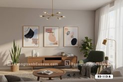 Tranh Canvas Nghệ Thuật Trừu Tượng Tối Giản Brushstroke Modern Mã-B3-113-A B3 113 A Tranh Canvas Nghệ Thuật Trừu Tượng Tối Giản Brushstroke Modern m7