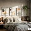 B3 114 A Tranh Canvas Nghệ Thuật Trừu Tượng Tông Màu Beige Ấm Áp Hiện Đại m1