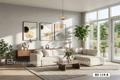 B3 114 A Tranh Canvas Nghệ Thuật Trừu Tượng Tông Màu Beige Ấm Áp Hiện Đại m4