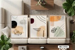 B3 114 A Tranh Canvas Nghệ Thuật Trừu Tượng Tông Màu Beige Ấm Áp Hiện Đại m5