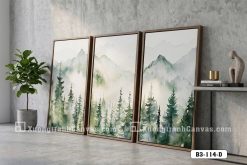 Tranh Canvas Phong Cảnh Rừng Núi Sương Mù Tông Xanh Pastel Sang Trọng Mã-B3-114-D B3 114 D Tranh Canvas Phong Cảnh Rừng Núi Sương Mù Tông Xanh Pastel Sang Trọng m4