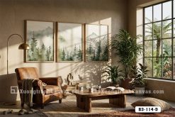 Tranh Canvas Phong Cảnh Rừng Núi Sương Mù Tông Xanh Pastel Sang Trọng Mã-B3-114-D B3 114 D Tranh Canvas Phong Cảnh Rừng Núi Sương Mù Tông Xanh Pastel Sang Trọng m7