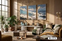Tranh Canvas Nghệ Thuật Trừu Tượng Đại Dương Tông Xanh Vàng Sang Trọng Mã-B3-117-D B3 117 D Tranh Canvas Nghệ Thuật Trừu Tượng Đại Dương Tông Xanh Vàng Sang Trọng m6