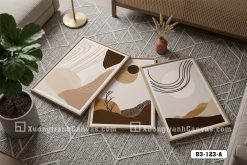 Tranh Canvas Hình Học Trừu Tượng Tông Đất Japandi Sang Trọng Mã-B3-123-A B3 123 A Tranh Canvas Hình Học Trừu Tượng Tông Đất Japandi Sang Trọng m5