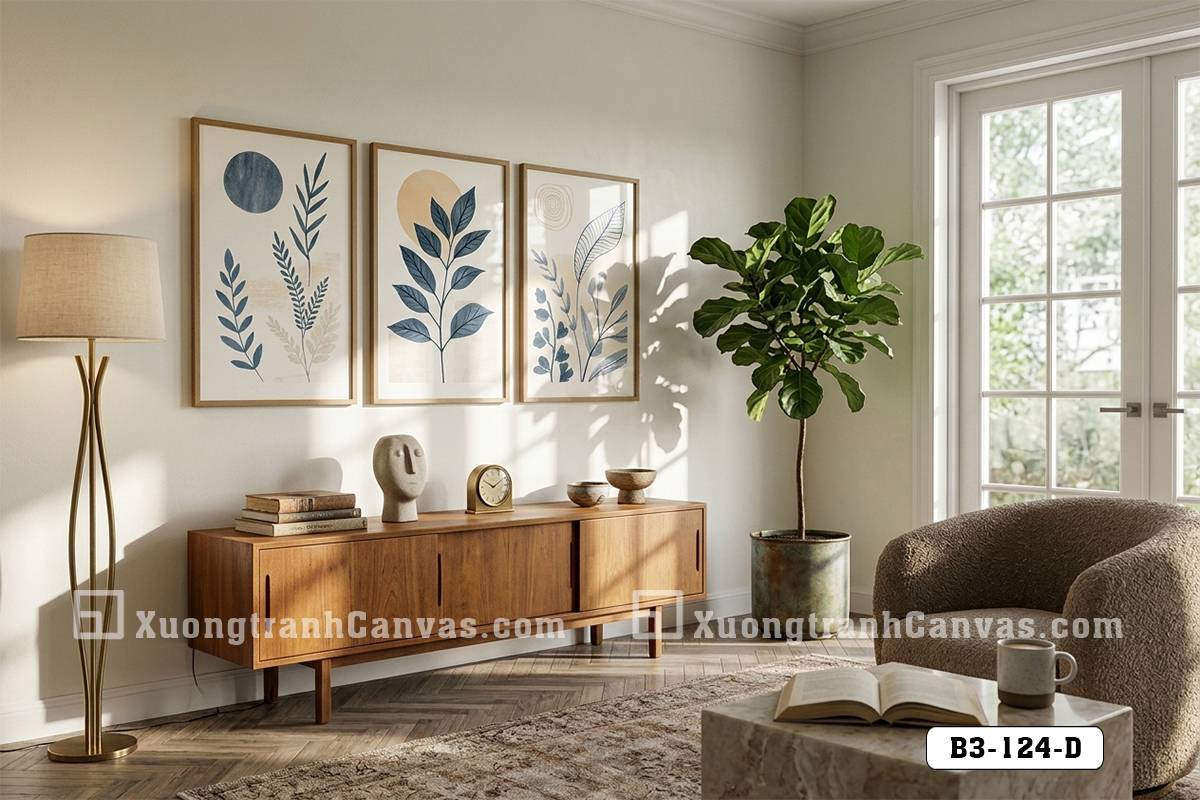 B3 124 D Tranh Canvas Lá Cây Trừu Tượng Tông Xanh Dương Teal Hiện Đại m7 B3 124 D Tranh Canvas Lá Cây Trừu Tượng Tông Xanh Dương Teal Hiện Đại m7
