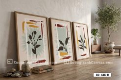 Tranh Canvas Nghệ Thuật Trừu Tượng Thực Vật Đa Sắc Hiện Đại Mã-B3-125-B B3 125 B Tranh Canvas Nghệ Thuật Trừu Tượng Thực Vật Đa Sắc Hiện Đại m5