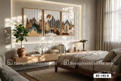 B3 143 D Tranh Canvas Trừu Tượng Vân Cát 3D Hiện Đại Sang Trọng m1