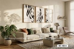 Tranh Canvas Cửu Ngư Quần Hội Thủy Mặc Đen Trắng Nghệ Thuật Mã-B3-162-A B3 162 A Tranh Canvas Cửu Ngư Quần Hội Thủy Mặc Đen Trắng Nghệ Thuật m4