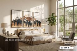 B3 166 D Tranh Canvas Núi Rừng Đa Sắc Thái Decor Phòng Ngủ Sang Trọng m1