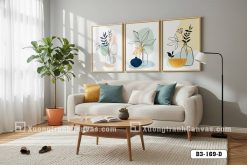 Tranh Canvas Bình Hoa Và Nhành Lá Tối Giản Tông Pastel Thanh Lịch Mã-B3-169-D B3 169 D Tranh Canvas Bình Hoa Và Nhành Lá Tối Giản Tông Pastel Thanh Lịch m4