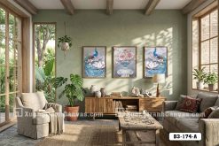 Tranh Canvas Chim Công Và Hoa Hồng 3D Sang Trọng Qúy Phái Mã-B3-174-A B3 174 A Tranh Canvas Chim Công Và Hoa Hồng 3D Sang Trọng Qúy Phái m7