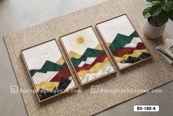 Tranh Canvas Núi Non Đa Sắc Ánh Dương Rực Rỡ Hiện Đại Mã-B3-182-A B3 182 A Tranh Canvas Núi Non Đa Sắc Ánh Dương Rực Rỡ Hiện Đại m5
