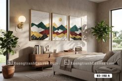 Tranh Canvas Núi Non Đa Sắc Ánh Dương Rực Rỡ Hiện Đại Mã-B3-182-A B3 182 A Tranh Canvas Núi Non Đa Sắc Ánh Dương Rực Rỡ Hiện Đại m6