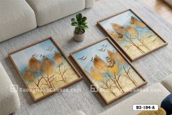 Tranh Canvas Lá Vàng Mùa Thu Phong Cách Bắc Âu Sang Trọng Mã-B3-184-A <p>Chạm nhẹ vào sự tinh tế của mùa thu với <strong><em><span style='color: #b36b00;'>Tranh Canvas Lá Vàng</span></em></strong> đầy tính nghệ thuật. Những chiếc lá dát vàng óng ả hòa quyện cùng sắc xanh nhạt, kiến tạo một không gian <span style='text-decoration: underline;'>sang trọng, thanh lịch</span> và đầy hơi thở bình yên cho tổ ấm của bạn.</p> B3 184 A Tranh Canvas Lá Vàng Mùa Thu Phong Cách Bắc Âu Sang Trọng m5