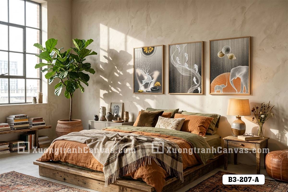 B3 207 A Tranh Canvas Bộ Ba Trừu Tượng Nghệ Thuật Tông Màu Trầm Sang Trọng m7 B3 207 A Tranh Canvas Bộ Ba Trừu Tượng Nghệ Thuật Tông Màu Trầm Sang Trọng m7