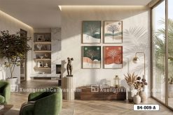 B4 009 A Tranh Canvas Cây Mùa Đông Trừu Tượng Sắc Màu Tinh Tế m3