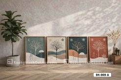 B4 009 A Tranh Canvas Cây Mùa Đông Trừu Tượng Sắc Màu Tinh Tế m5