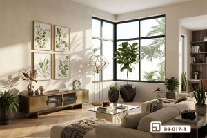 Tranh lá bạch đàn xanh - Bản giao hưởng xanh mát ướp hương nghệ thuật vào căn phòng B4 017 A m3 tranh la bach dan nghe thuat cho khong gian mo hien dai xuongtranhcanvas