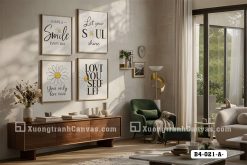 Tranh Canvas Slogan Động Lực Hoa Cúc Trắng Đen Vàng Tối Giản Hiện Đại Mã-B4-021-A B4 021 A Tranh Canvas Slogan Động Lực Hoa Cúc Trắng Đen Vàng Tối Giản Hiện Đại m7