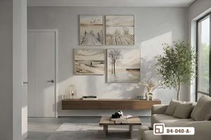 Tranh phong cảnh thiên nhiên - Dẫn lối cảm xúc về vùng trời bình yên, hoài niệm B4 040 A m6 tranh phong canh thien nhien trang tri khu vuc hanh lang phong khach tinh te xuongtranhcanvas