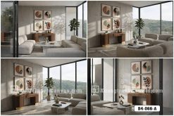 Tranh Canvas Hình Học Trừu Tượng Sắc Cam Đất Ấm Áp Mã-B4-066-A B4 066 A Tranh Canvas Hình Học Trừu Tượng Sắc Cam Đất Ấm Áp m4
