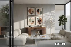 Tranh Canvas Hình Học Trừu Tượng Sắc Cam Đất Ấm Áp Mã-B4-066-A B4 066 A Tranh Canvas Hình Học Trừu Tượng Sắc Cam Đất Ấm Áp m6
