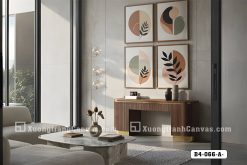 Tranh Canvas Hình Học Trừu Tượng Sắc Cam Đất Ấm Áp Mã-B4-066-A B4 066 A Tranh Canvas Hình Học Trừu Tượng Sắc Cam Đất Ấm Áp m7