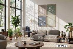 B4 071 A Tranh Canvas Hoa Cỏ Sắc Màu Tinh Tế Sang Trọng m2