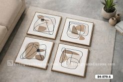Tranh Canvas Nghệ Thuật Hình Khối Tối Giản Tông Nâu Trung Tính Mã-B4-079-A B4 079 A Tranh Canvas Nghệ Thuật Hình Khối Tối Giản Tông Nâu Trung Tính m5