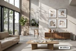 Tranh Canvas Nghệ Thuật Hình Khối Tối Giản Tông Nâu Trung Tính Mã-B4-079-A B4 079 A Tranh Canvas Nghệ Thuật Hình Khối Tối Giản Tông Nâu Trung Tính m7